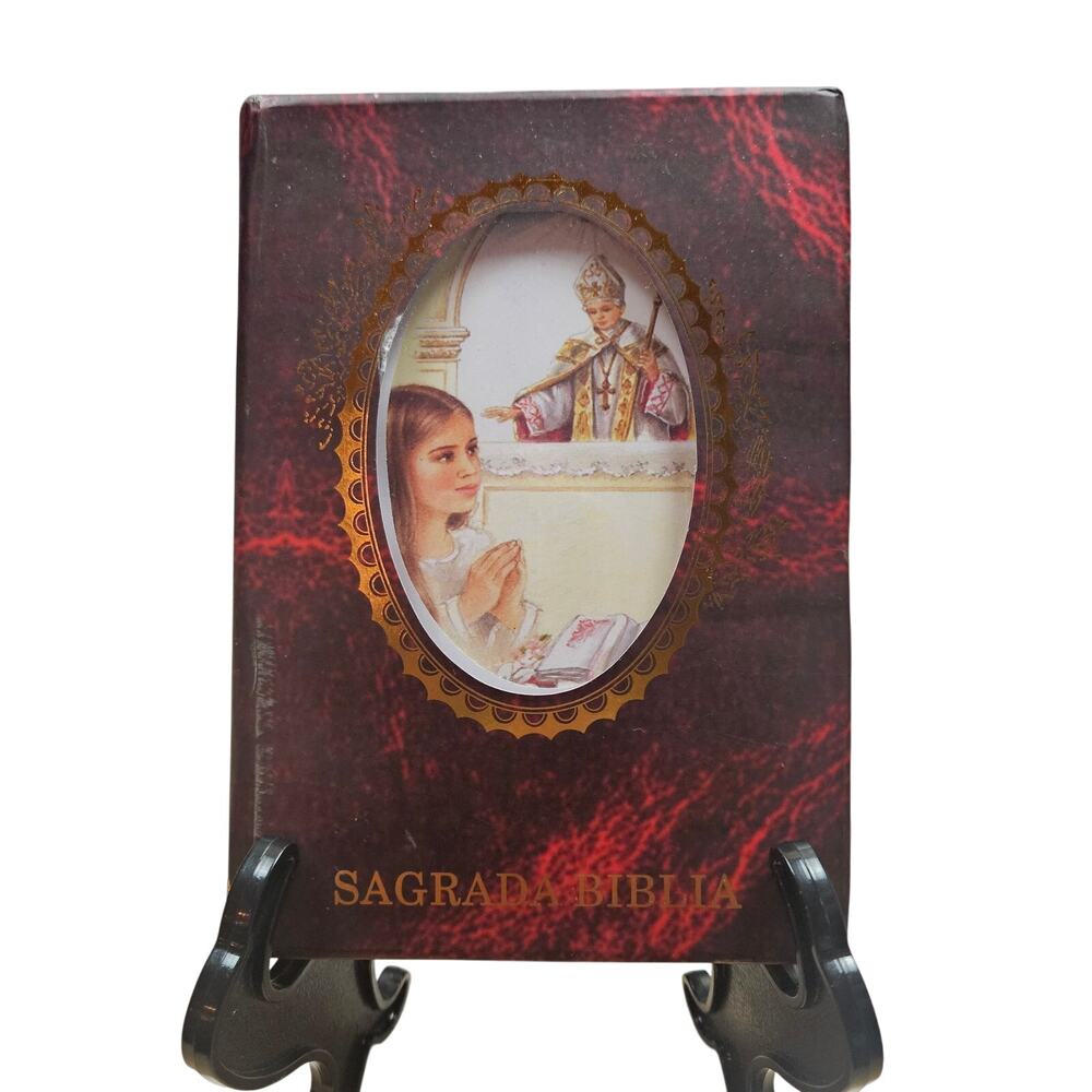 VTG Sagrada Biblia Sacred Bible for First Communion by C. Monar Barcelona, Spain